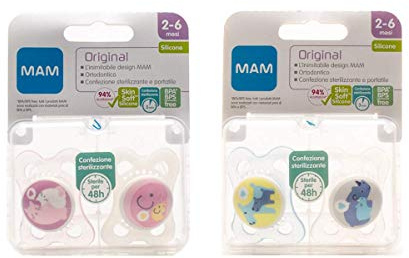 MAM origina 6+ mesi in silicone 2 pezzi edizione limitata