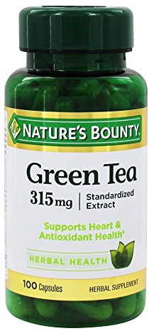 Nature's Bounty Green Tea Extract, 315mg, 100 Capsules (Pack of 2)