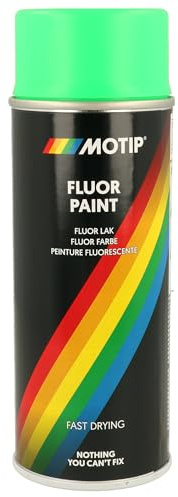 Motip Fluorescent Spray Paint - Green - 400 ml