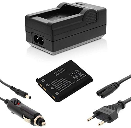 Akku + Ladegerät für Olympus Stylus 820, 830, 840, 850 SW, TG-310, Tough 725SW, 770SW, VR-310, 320, VR-325, 330, X-785, 790,795, 800, 905, 915, 920, 935, 960, 970, u 1040, 1050 SW