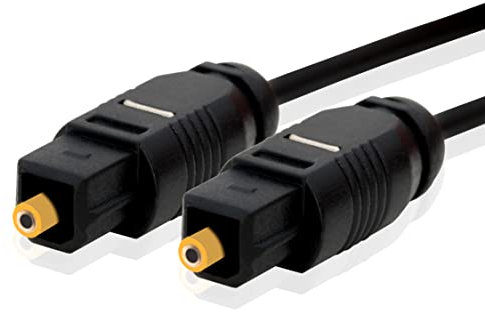 BIGtec 2m Toslink Kabel optisches digital Audio-Kabel SPDIF Digitalkabel HiFi ø 2,2mm LWL Lichtwellenleiter Glasfaserkabel Heimkino Soundbar Verstärker Stereoanlage