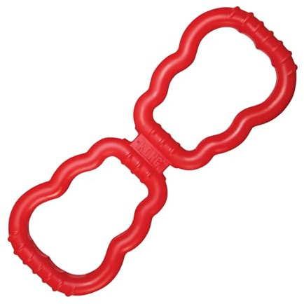 KONG Tug Toy - Hundespielzeug aus Naturkautschuk zum Spielen - Für Mittlelgroße/Große Hunde