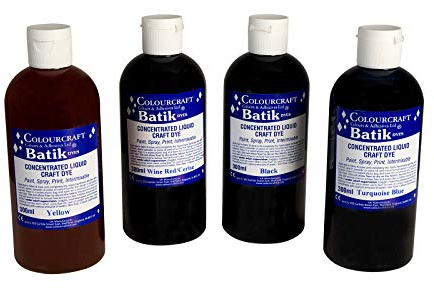 Colourcraft Liquid Batik Dye Pack of 4