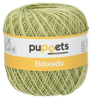 Puppets Eldorado Stärke 10 4578010-00082 Multicolor Häkelgarn, 100% Baumwolle