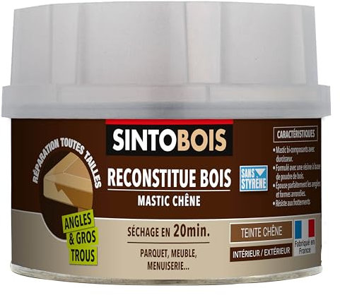 Masilla para reparar madera de roble 500 ml - Sintobois