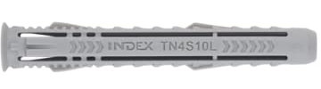 Index Fixing Systems TN4S – Pack de 25 chevilles 4 segments pour tous types de matériaux (nylon, 12 x 60 mm, diamètre de 12 mm)