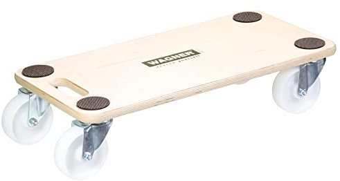 Wagner Aide au Transport MM 1129 I 59 x 29 x 13,5 cm - capacité de Charge 300 kg - pour Objets encombrants, matériel et Meubles I 2 poignées de Transport I certifié FSC® - 20112901