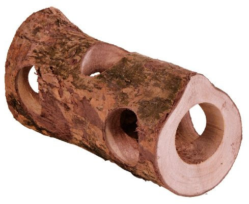 TRIXIE Natural Living Röhrentunnel, Rindenholz, ø 7 × 30 cm, 6131, 100% Naturmaterialien, ohne Harzkanäle