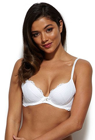 Gossard Women's Plunge Bra, White, 32 32G UK