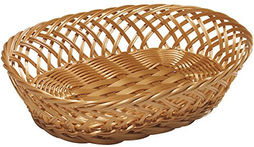 KESPER 17844 Corbeille de Fruits/Pain Plastique Marron 31 x 23,5 x 8,5 cm