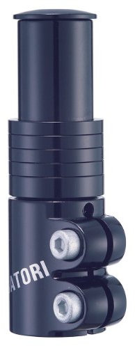 Handlebar stem raiser fits 1.1/8 fork steerers.