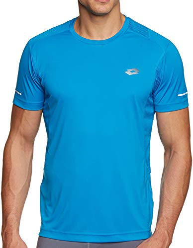Lotto Sport Herren Kurzarm T-Shirt Speedride, Blue Rays, XXL