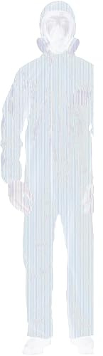 Ansell AlphaTec CFR cucito e nastrato Modello 111, Tute di protezione chimica (Tipo 3/4), Rosso, Taglia 5 (XL), 1 unità