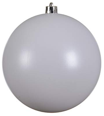 Weihnachtskugeln XXL Kunststoff 20cm x 1 Stück bruchsicher weiß winterweiß