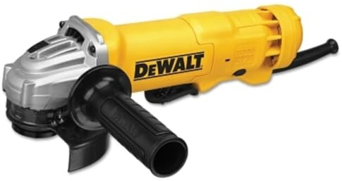 DEWALT Angle Grinder, 4.5 Inch, 11 Amp, 11,000 rpm, With Paddle Switch, Ergonomic Compact Design Grinder Tool (DWE402)