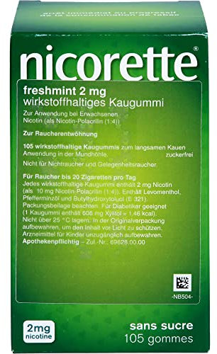 NICORETTE 2 mg freshmint Kaugummi 105 St