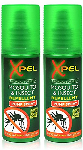 2x Xpel Mosquito Insect Fly Bite Repellent Tropical Formula Pump Spray 70ml