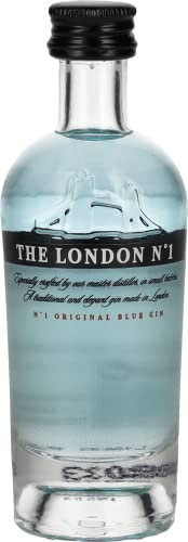 The London No.1 Gin, The Original Blue Gin, Super Premium Gin Miniature, 5cl/50ml, 43% ABV.