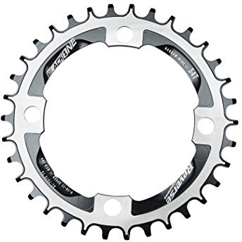 Reverse Black ONE Kettenblatt Narrow Wide 4 Arm 104mm schwarz/Silber: Größe: 4 Arm 104mm 32T