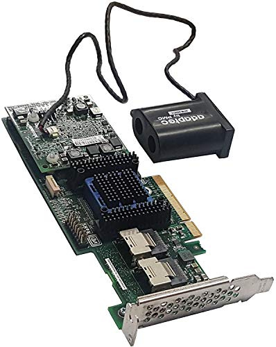 Adaptec 2272800-R 2 portar 6 Gbps 8-Lane PCI-E SAS/SATA RAID-adapter med toppmonterade kontakter