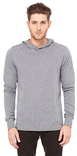 BELLA+CANVAS 3512 - Unisex Long Sleeve Jersey Hooded T-Shirt