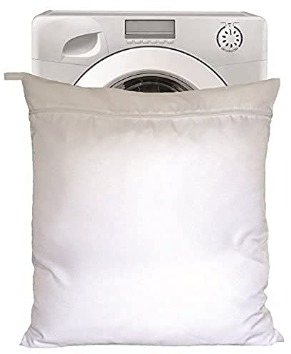 Moorlandrider Horsewear Wash Bag Jumbo White - Protects Washing Machine from Horse Hair, Dirt and Debris. Reusable Laundry Bag for Stable Rugs, Numnahs, Saddle Pads and Horse Equipment (75x80cm)