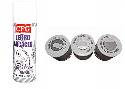 CFG - Esmalte en espray para metales, anticorrosivo, efecto envejecido, color gris forja, 400 ml