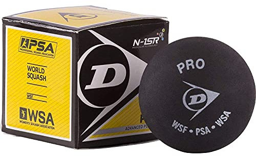 Squash Balls Dunlop Pro (2 X Yellow Dot)