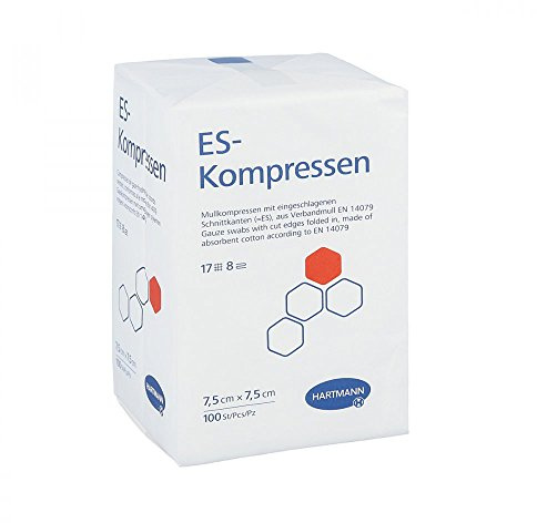 Es-kompressen unsteril 7,5x7,5 cm 8fach 100 stk
