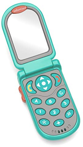 Infantino Flip and Peek Fun Bilingual Phone Toy, 3+ Months