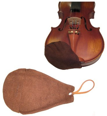 Vio Music Chin Smart Chinrest Cover for Violin and Viola-Brown