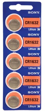Sony CR1632 3 Volt Lithium Coin Cell Battery (5 Batteries)