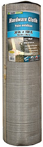 YARDGARD – 1/4 in. Mesh Welded Wire Fence Hardware Cloth – 30 in. x 100 ft. 23‑Gauge Double Zinc Coated Galvanized Steel – for Garden Fencing | Chicken Wire | Rabbit Fencing and Animal Control