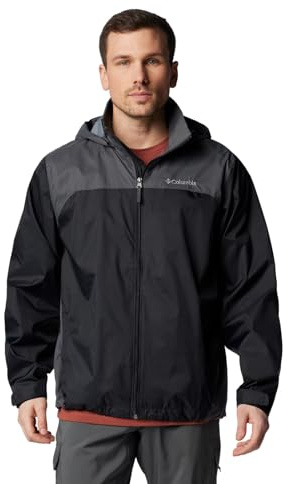 Columbia Herr Glennaker Lake regnjacka skaljacka, Svart/grill, XL
