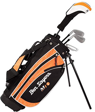 Ben Sayers Right-Handed M1i Junior Package Set with Stand Bag - Orange - 5-8 years