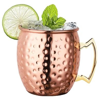 Zap Impex Moskou Mule koperen mok 16 oz handgemaakte cocktailbeker voor koud drankje, wijn, bar, feestmok