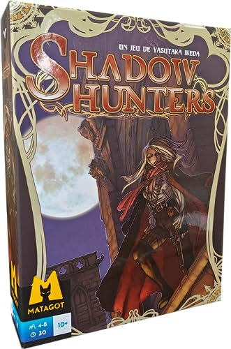 Shadow Hunters -Matagot- Jeu à rôles cachés - Jeu d'ambiance - Personnages surnaturels - Jeu de stratégie- de 4 à 8 Joueurs dès 10 Ans