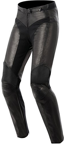 Alpinestars Pantalone in pelle da moto donna con protezioni certificate CE Vika