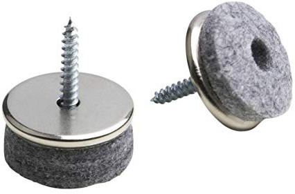 Meister Felt Glider TopSoft with screw, Ø 28 mm, 16 pieces, 644376