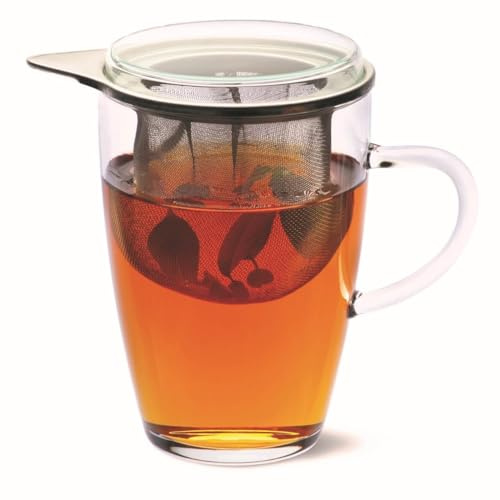 Bohemia Cristal 022004023 teglas set te för på, glas, transparent, 11,0 x 8,5 x 13,5 cm