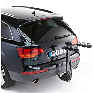 Mottez Porte-vélos rabattable 3 vélos Noir