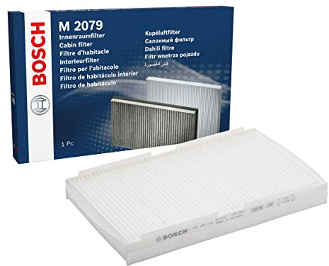 Bosch M2079 Filtro de Habitáculo Estándar - Filtro de Repuesto - Eficaz Contra Polen y Polvo, para un Aire más Limpio en el Vehículo