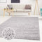 ayshaggy Shaggy Teppich Hochflor Langflor Einfarbig Uni Grau Weich Flauschig Wohnzimmer, Größe: 150 x 150 cm Quadratisch