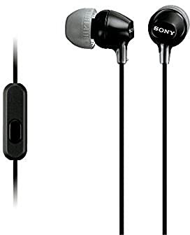 Sony Auriculares MDR-EX15AP: con el de Tipo Canal de Control Remoto del micrófono MDR-EX15AP Negro B