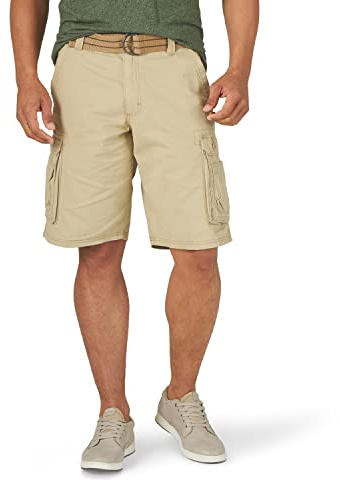 Lee mens Dungarees New Belted Wyoming Cargo Shorts, Buff, 38 US