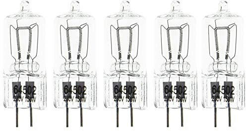 5x150W Fresnel Ampoule Halogène Tungstène Vidéo Mandarine Eclairage Continu GX6.35 3200K 230V Blanc Chaud