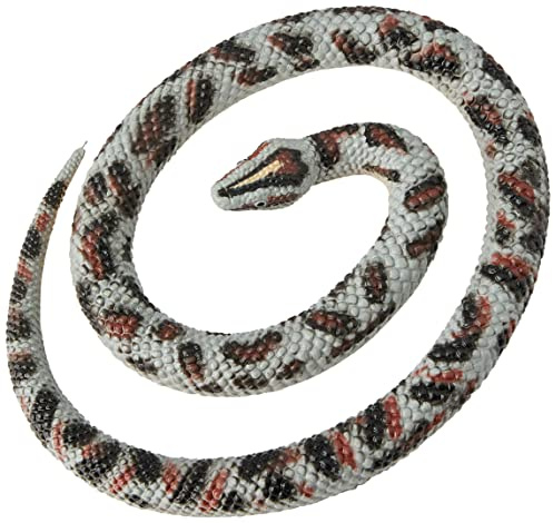 Wild Republic 20763 53114 Stenpython Gummiorm, Brun, Beige, 66 cm