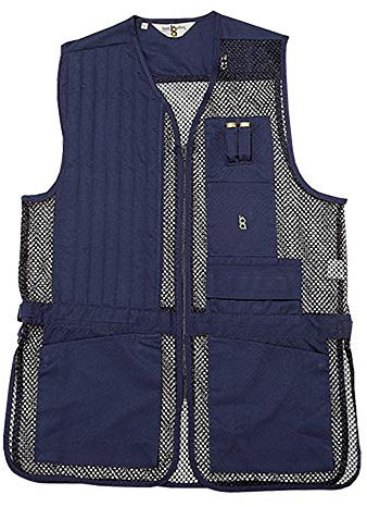 Unbekannt Herren Shooting Vest Bob Allen 240 m Vollmaschige Schießweste, Marineblau, L, Large
