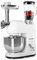 Klarstein Lucia Bianca - Robot da Cucina, Impastatrice, Planetaria con Tritacarne, 2000 W, 5 L, Mixer con Sistema Planetario, Ganci per Pasta, Shaker da 1,5 L, Velocità Regolabile, Bianco Fumo