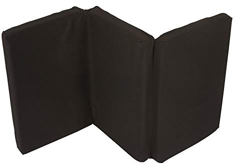 Nattou Dicke Matratze für Reisebett, Klappbar, 5 cm dick, Mit Transporthülle, 120 x 60 x 5 cm, Schwarz